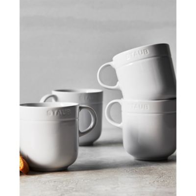 16 oz. Mug, White, Set of 4
