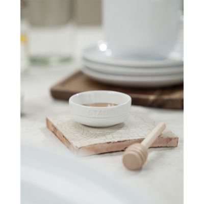 Condiment Dishes, White, Set of 4