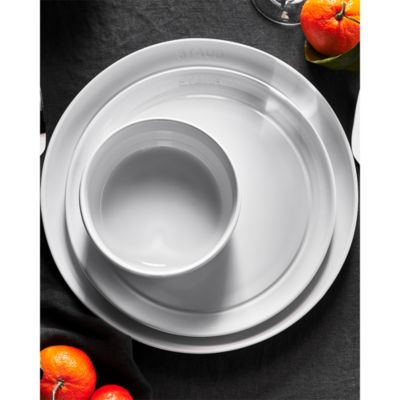 Setting for Four Dinnerware Set, White, 12 Piece