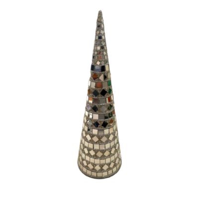 Aman Imports 12 Mirrored Cone Tree