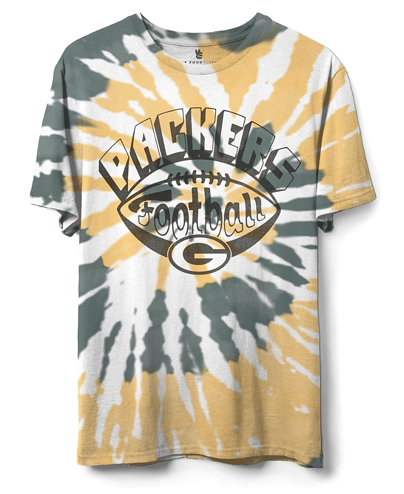 JUNK FOOD CLOTHING UNISEX NFL GREEN BAY PACKERS FOOTBALL TIE DYE TEE