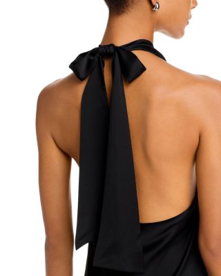 FRENCH CONNECTION Ennis Satin Halter Dress | Bloomingdale's Women