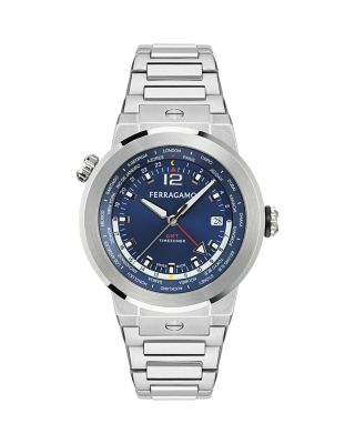 Ferragamo - F-80 GMT Worldtime Watch, 43mm