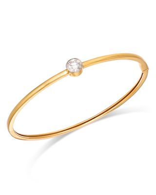 Moon & Meadow - 14K Yellow Gold Lab Grown Diamond Bangle Bracelet