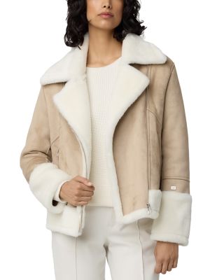 Soia & Kyo Phoebe Faux Shearling Biker Jacket