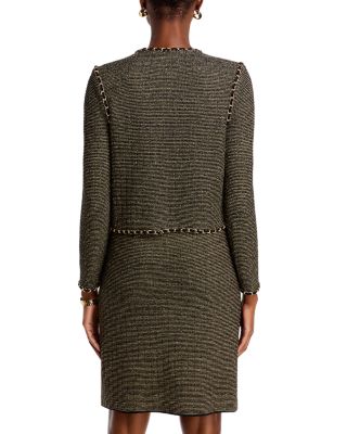 Curbed Chain Trim Jacket