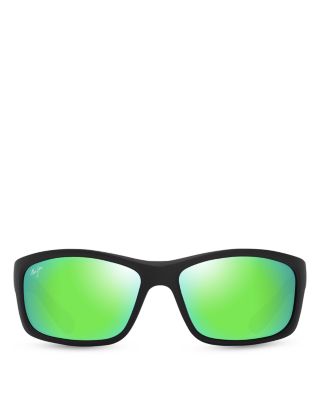Kanaio Coast Rectangular Wrap Sunglasses, 61mm
