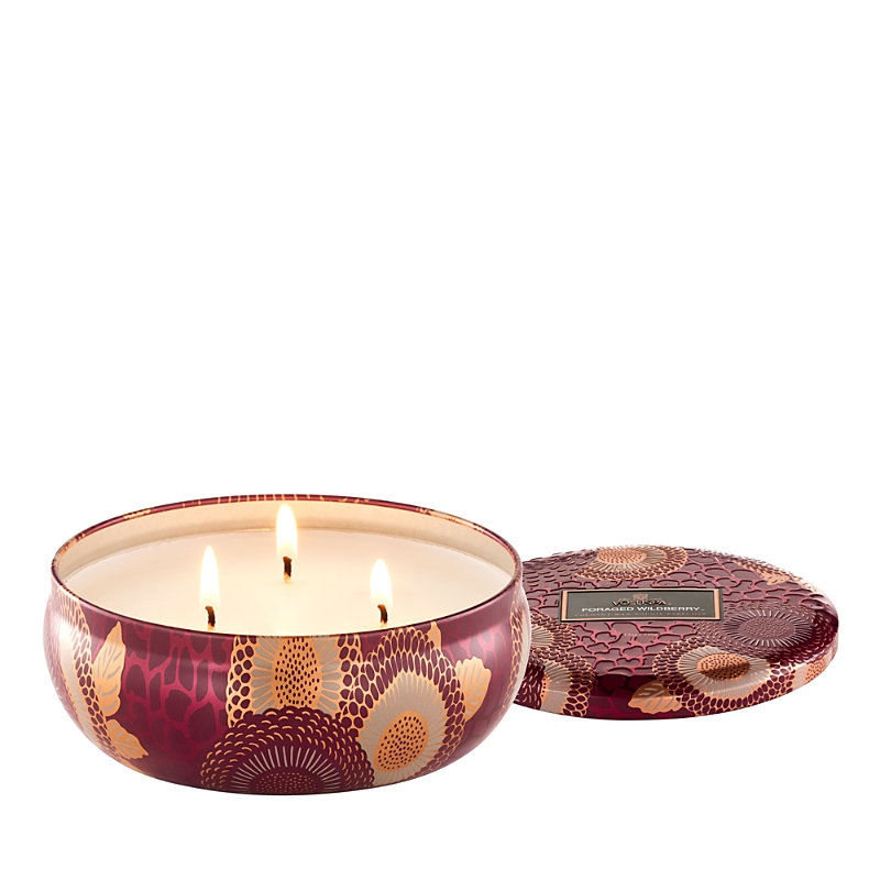 Voluspa Foraged Wildberry Three-wick Tin Candle