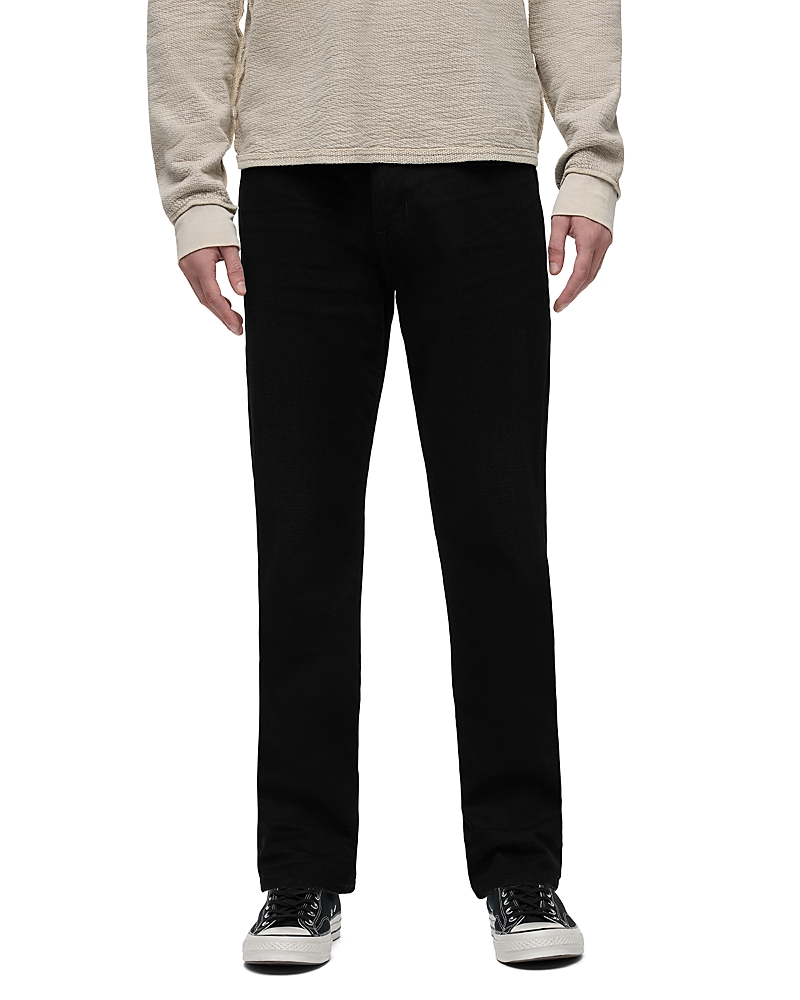 Hudson Byron Straight Fit Jeans in Black Ridge