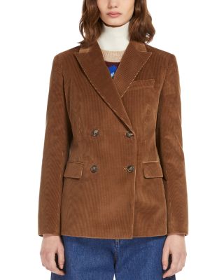 Weekend Max Mara Katanga Corduroy Double Breasted Blazer