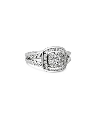 Sterling Silver Petite Albion&reg; Diamond Pav&eacute; Ring