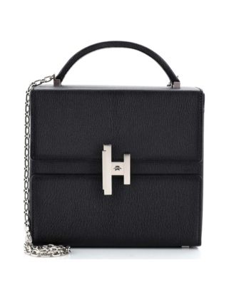 Pre-Owned HERMÈS - Cinhetic Top Handle Bag Verso Chevre Mysore