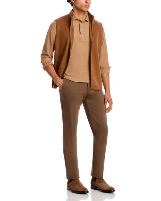 Ramble Cotton & Cashmere Long Sleeve Polo Shirt