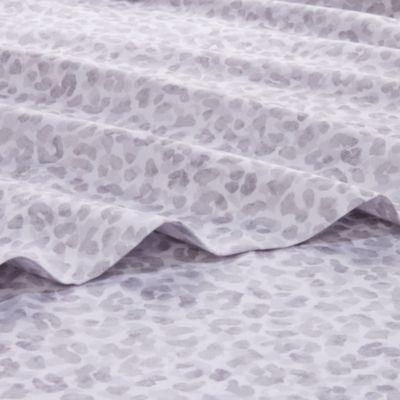 Leopard Sateen Sheet Set, King - Exclusive