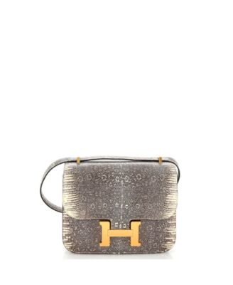 Pre-Owned Hermes 18 Constance Bag Ombre Lizard