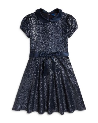 Ralph Lauren - Girls' Sequin Fit and Flare Dress - Big Kid