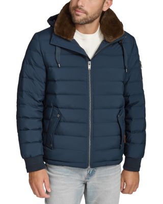 Andrew Marc Loxton Faux Fur Collar Quilted Down Jacket