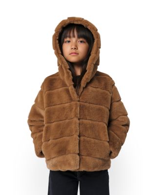 Unisex Goldy Faux Fur Short Coat - Little Kid, Big Kid