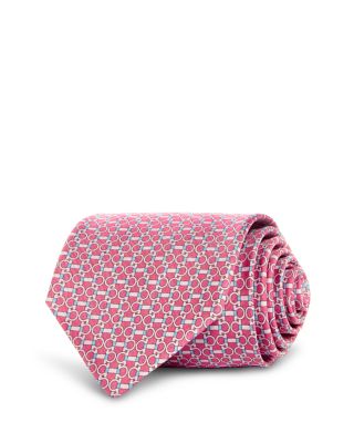 Ferragamo - Silk Classic Gancini Grid Tie