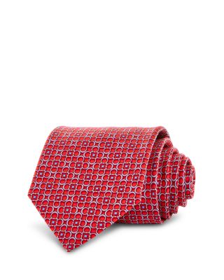 Ferragamo Silk Classic Gancini Floral Tie