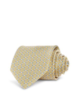 Ferragamo Silk Classic Gancini Grid Tie