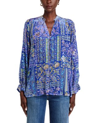 Johnny Was Joasie Burnout Blouse | Bloomingdale's