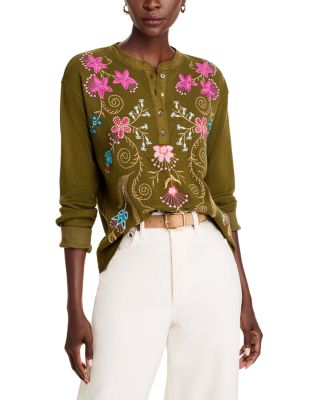 Johnny Was - Sisa Floral Henley Top