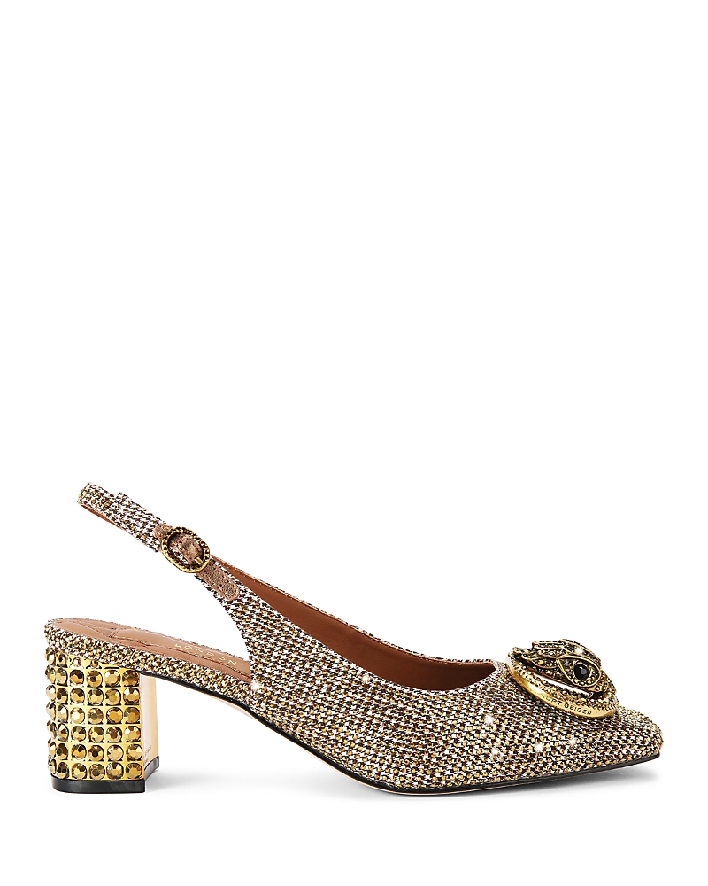 Kurt Geiger London Chelsea Slingback Pump In Dark Beige