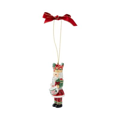 Christmas Tree Nutcracker Tartan &amp; Green Ornament