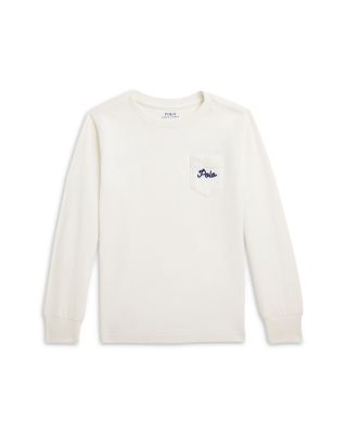 Ralph Lauren - Boys' Dog Print Cotton Long Sleeved Tee - Little Kid