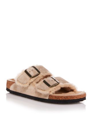 Birkenstock - Women's Arizona Shearling Slide Sandals