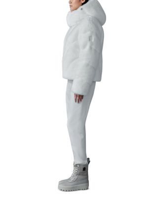 Anik Brushed Faux Fur Down Jacket