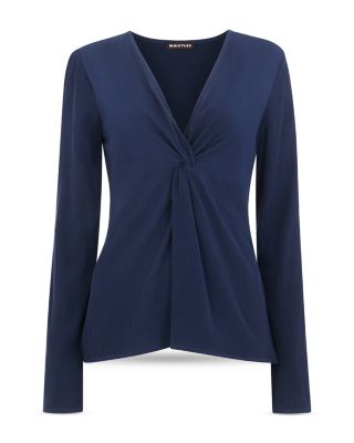 Twist Front Crinkle Top