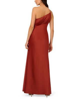 Satin Asymmetric Gown
