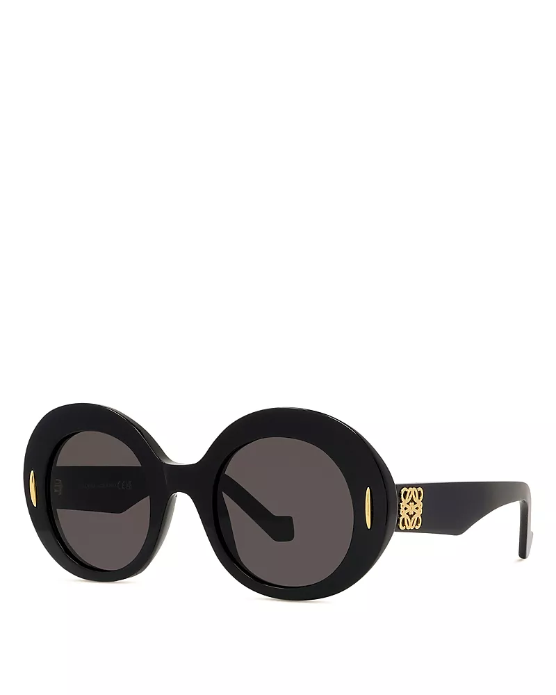 Loewe Anagram Oval Sunglasses, 50mm