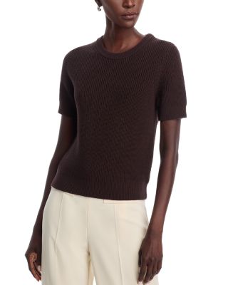 Michael Kors Short Sleeve Shaker Sweater