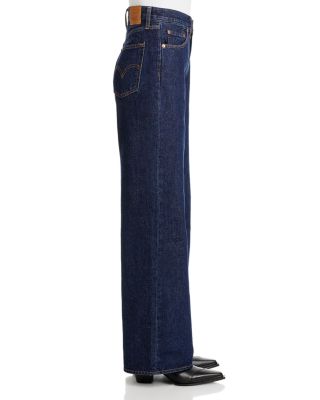 Ribcage High Rise Wide Leg Jeans in Shaded