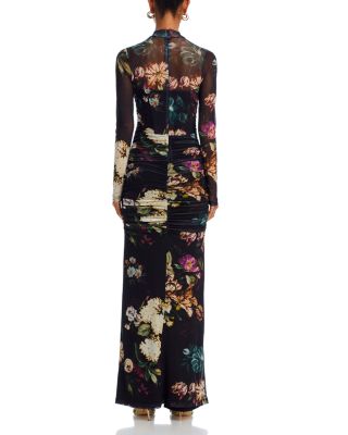 Lexington Floral High Neck Gown