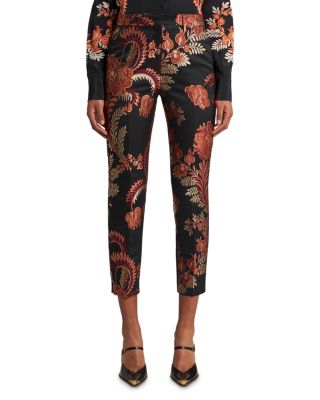 Etro Cropped Jacquard Pants