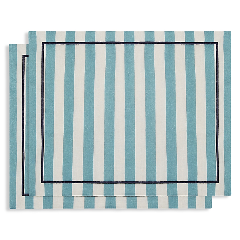 LA DOUBLEJ LA DOUBLEJ RIVIERA LINEN PLACEMATS, SET OF 2
