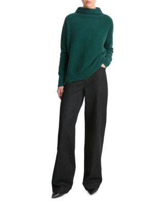 Vince Boiled Cashmere Funnel Neck Sweater