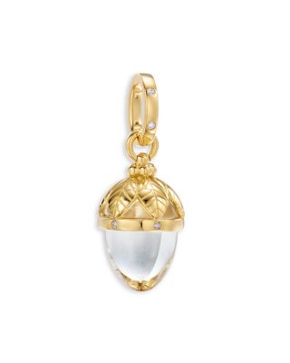 Temple St. Clair - 18K Yellow Gold Crystal & Diamond Arcadia Amulet Pendant