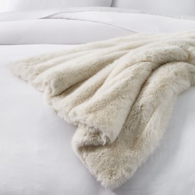 Big Rabbit Double Sided Faux Fur Throw Blanket - Exclusive