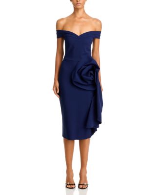 Off-the-Shoulder Cocktail Dress