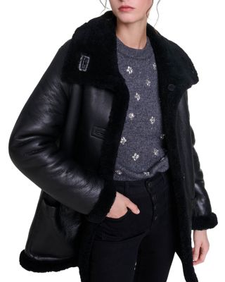 Maje - Reversible Shearling Jacket