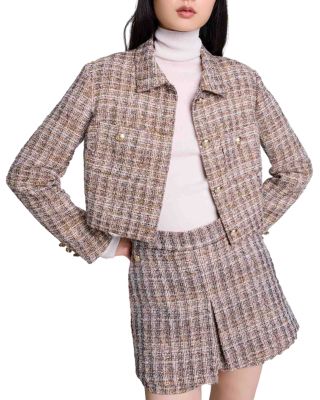 Maje - Villoji Tweed Cropped Jacket
