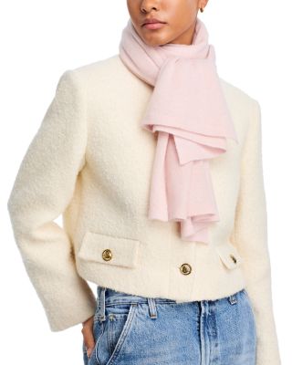 100% Cashmere Oversized Knit Scarf - Exclusive