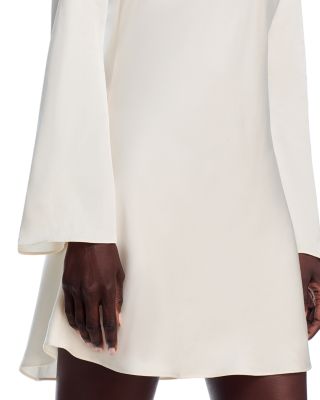 Ennis Satin Bell Sleeve Mini Dress