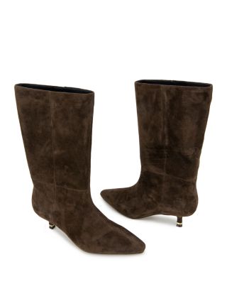 Women's Meryl Pointed Toe Kitten Heel Ankle Boots 