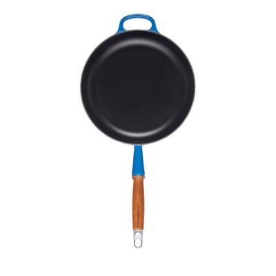 Enameled Cast Iron Alpine Wood Handle Fry Pan, 2.25 Qt